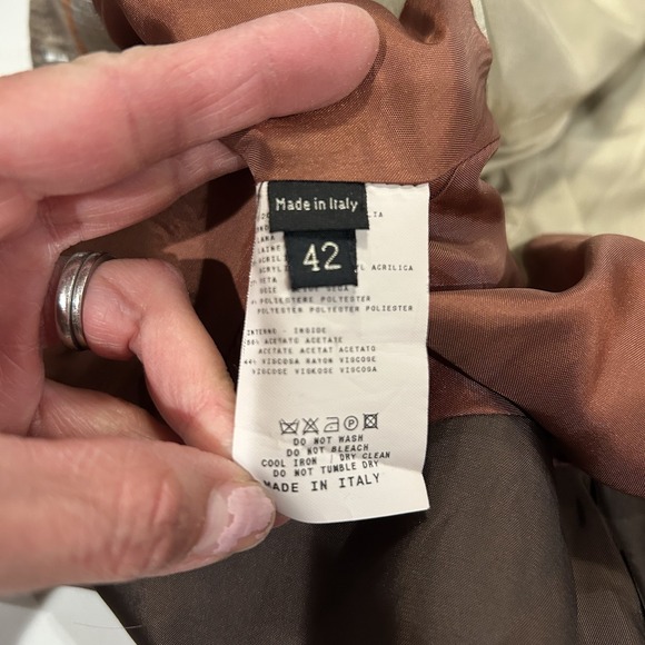 ETRO MILANO Purple Gray Orange Paisley Wool Silk Blend Blazer Jacket Sz 42 - Picture 13 of 13